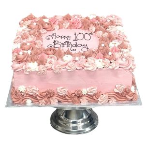Classic swirl celebration cake